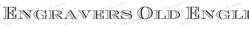 Engravers Old Englis字体转换